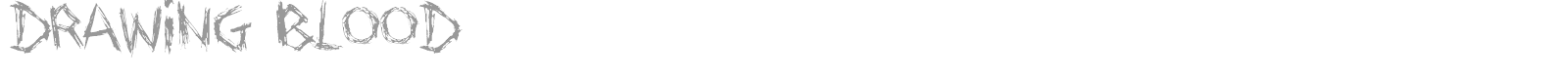 Drawing Blood font preview