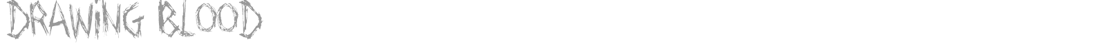 Drawing Blood font preview