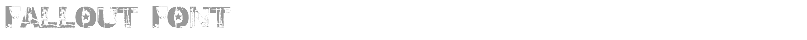 Fallout font preview