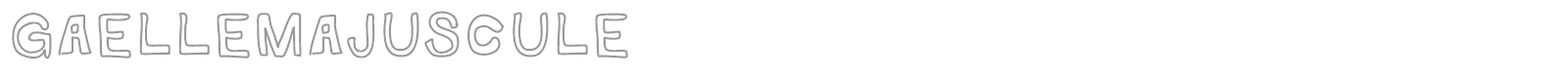 Gaelle Majuscule font preview
