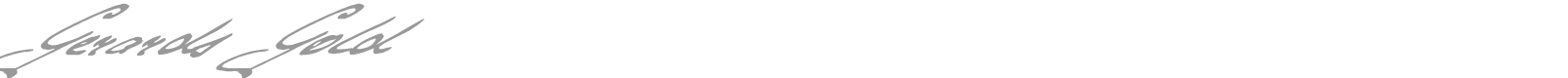 Gerards Gold font preview