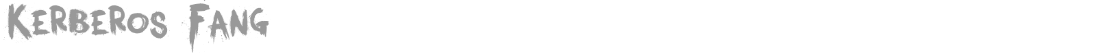 Kerberos Fang font preview