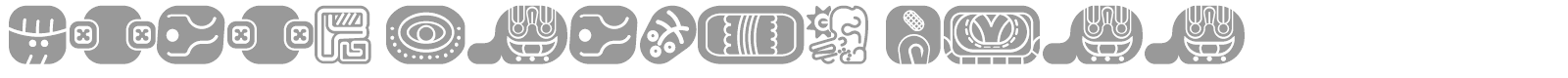 Mayan Glyphs font preview