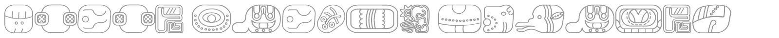 Mayan Glyphs font preview