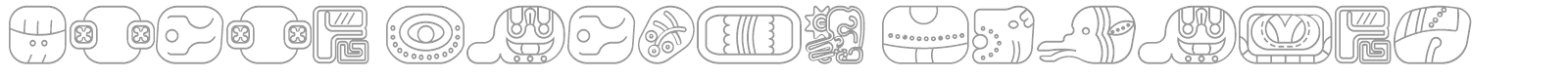 Mayan Glyphs font preview