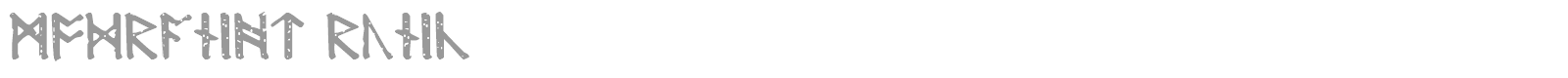 Modraniht Runic font preview