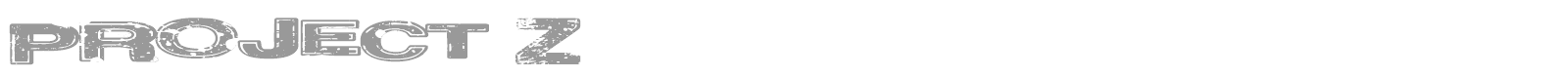 Project Z font preview