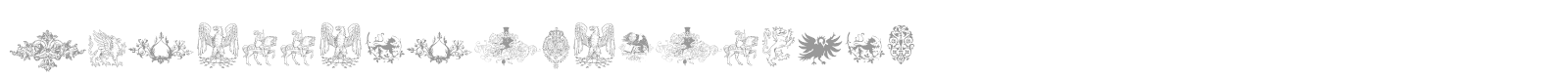 Intellecta Heraldics font preview