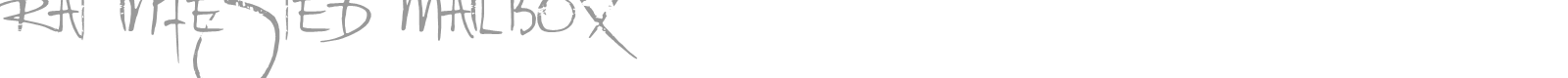 Rat Infested Mailbox font preview