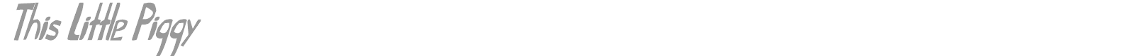 This Little Piggy font preview