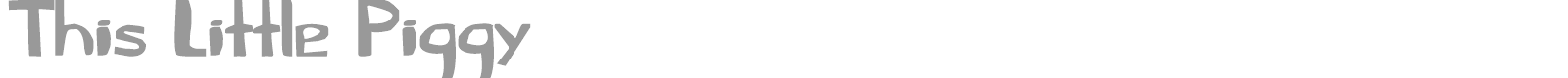 This Little Piggy font preview