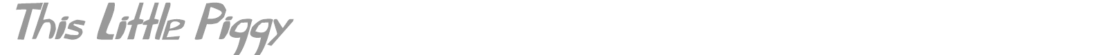 This Little Piggy font preview