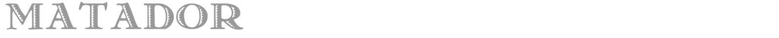 Matador font preview