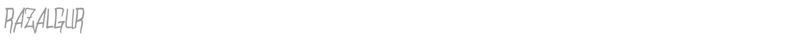 Razalgur font preview
