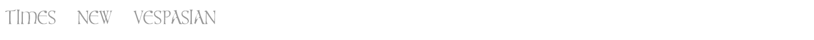 Times New Vespasian font preview