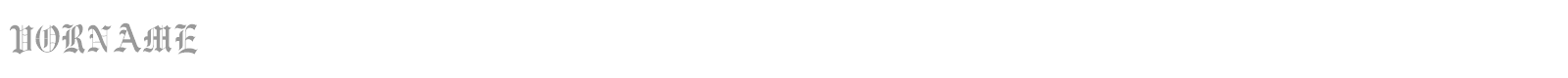 Vorname font preview