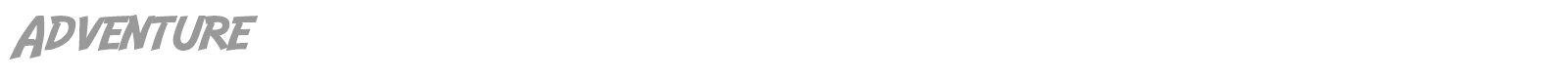 Adventure font preview