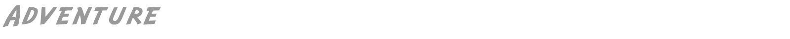 Adventure font preview