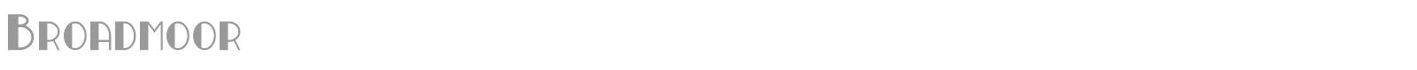 Broadmoor font preview