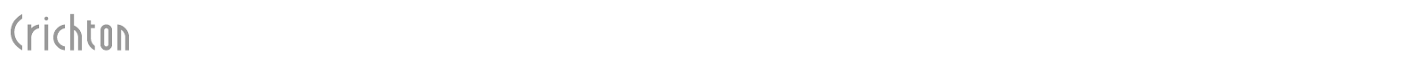 Crichton font preview