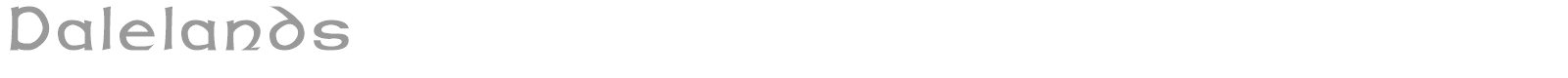 Dalelands font preview