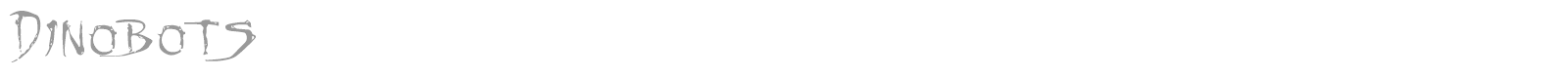 Dinobots font preview