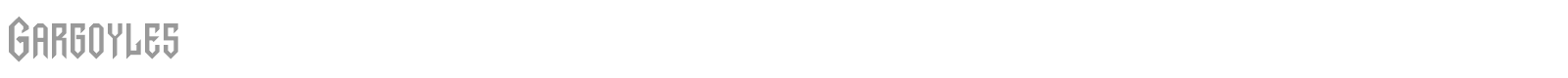 Gargoyles font preview