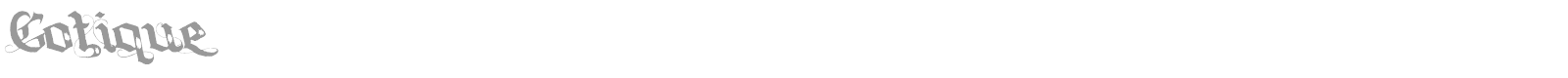 Gotique font preview