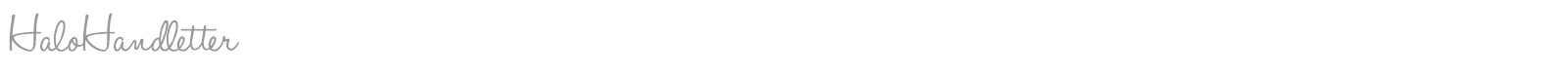 Halo Handletter font preview
