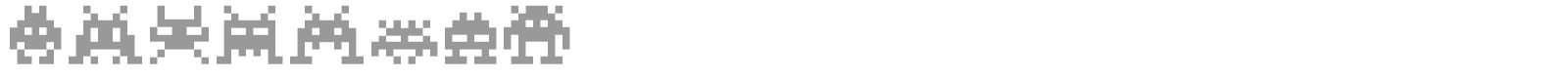 Invaders font preview