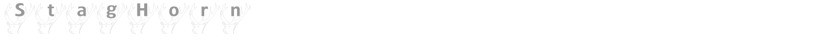StagHorn font preview