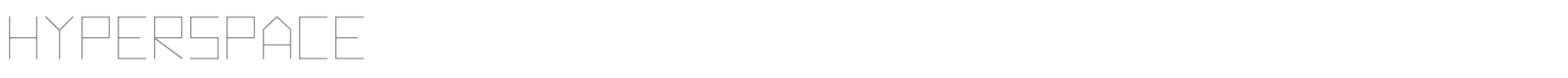 Hyperspace font preview