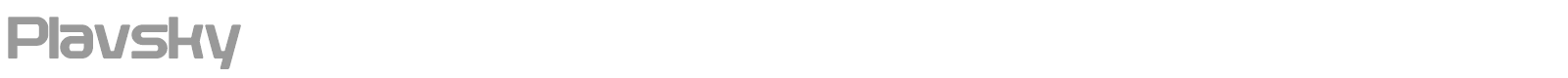 Plavsky font preview