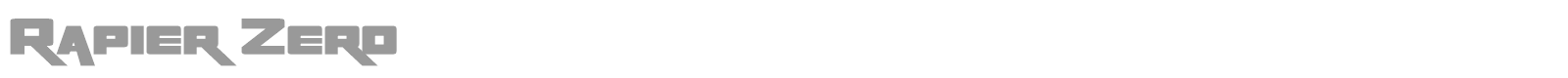 Rapier Zero font preview