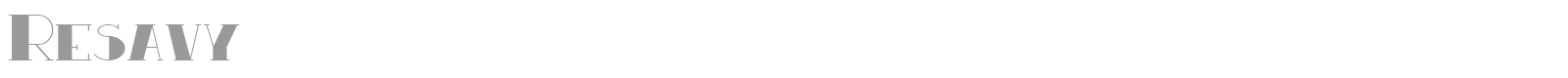 Resavy font preview