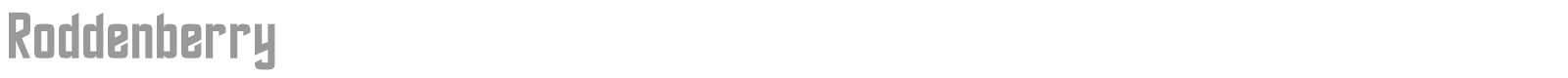 Roddenberry font preview