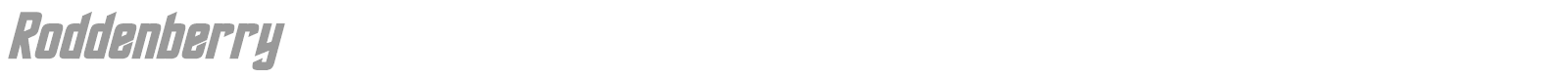 Roddenberry font preview