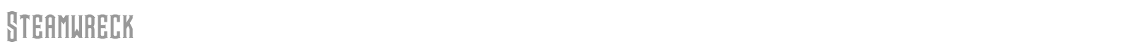 Steamwreck font preview