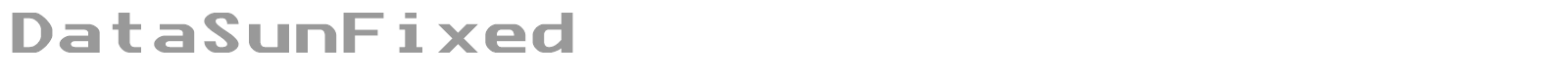 Data Sun font preview