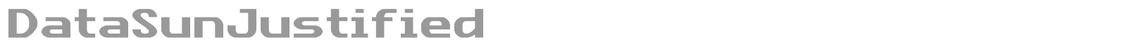 Data Sun font preview