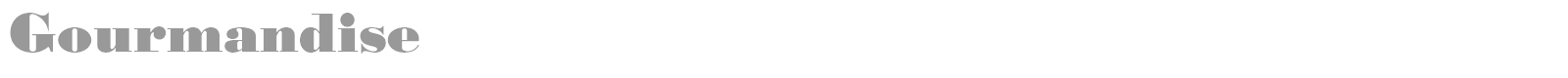 Gourmandise font preview
