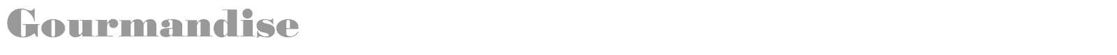 Gourmandise font preview