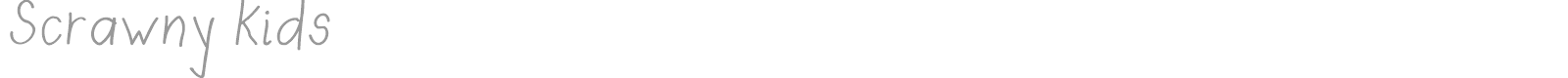 Scrawny Kids font preview