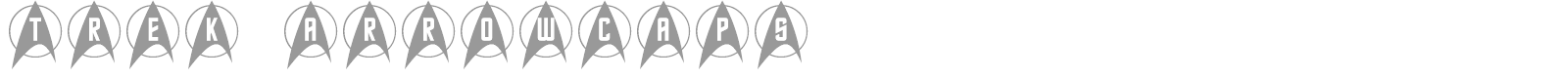 Trek Arrowcaps font preview