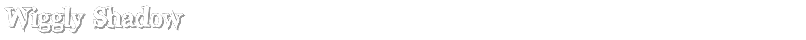 Wiggly Shadow font preview