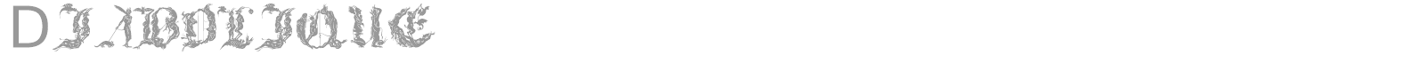 Diabolique font preview