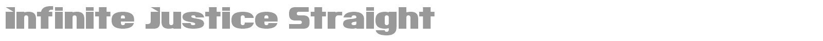 Infinite Justice font preview