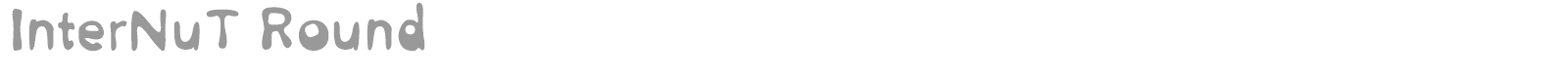 InterNut font preview