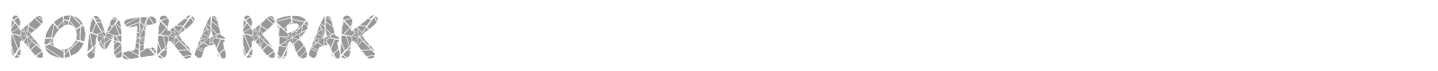 Komika Krak font preview