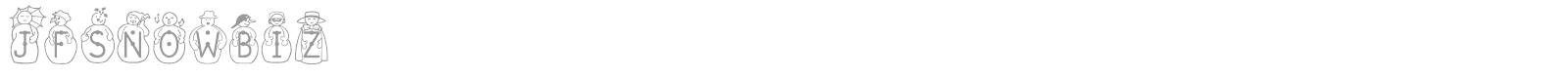 Snowbiz font preview